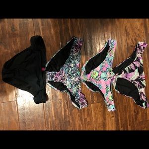 4 Victoria secret bathing suit/swim bottoms medium
